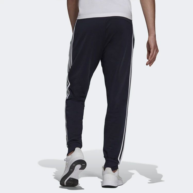 adidas Essentials Warm-Up Tapered 3-Stripes Track Pants 'Black' H46106 sold by KicksCrew product image thumbnail 4