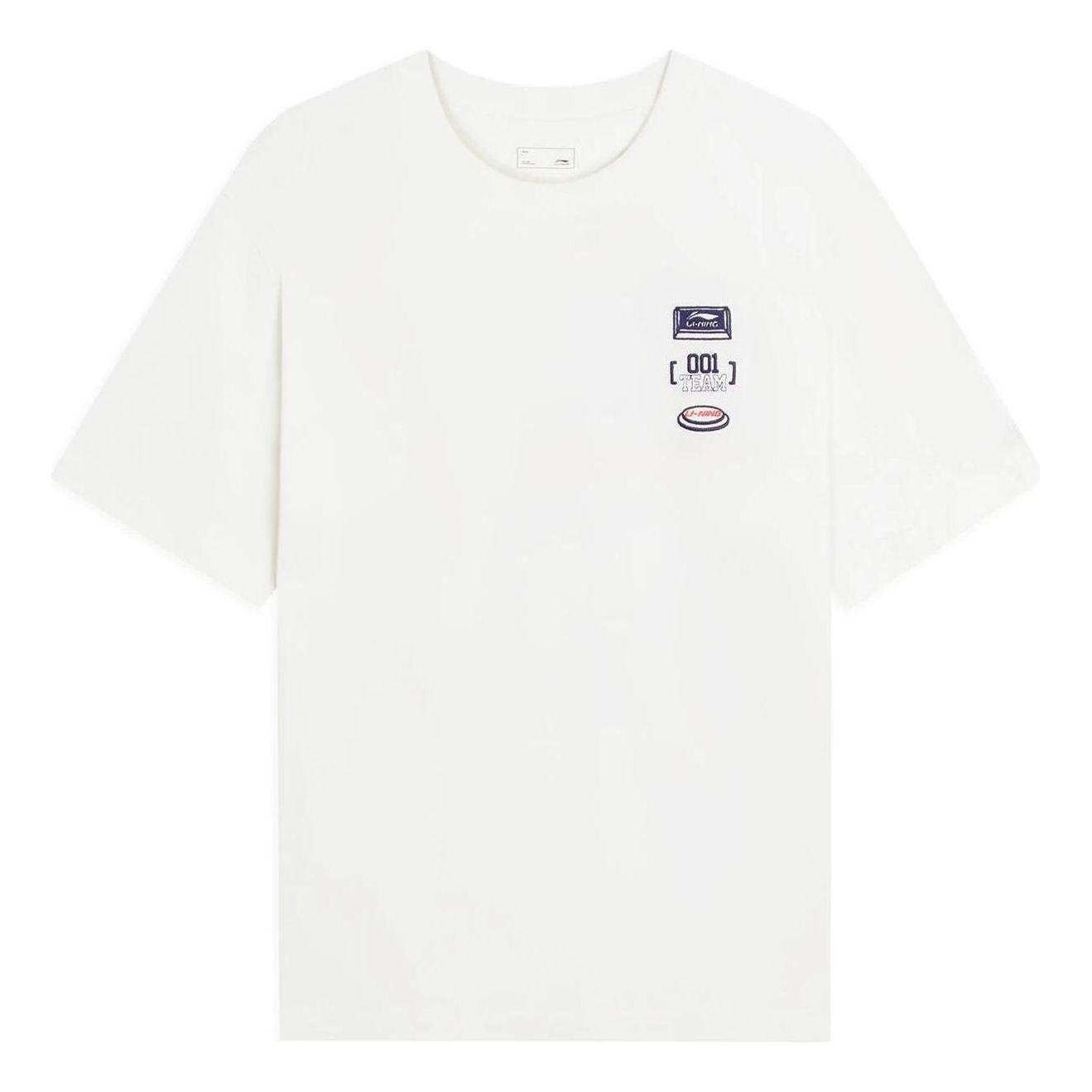 Li-Ning 001 Team Graphic T-shirt 'White' AHSS899-1 sold by KicksCrew