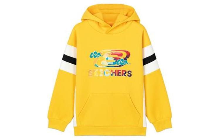 (GS) Skechers CNY Series Logo Printed Hoodie 'Red Black' L121B017 sold by KicksCrew product image thumbnail 3