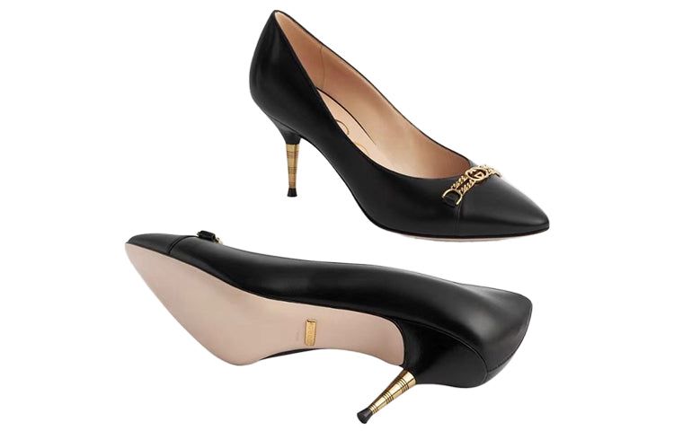 (WMNS) GUCCI Leather Pumps 'Black' 674858-C9D00-1000 sold by KicksCrew product image thumbnail 5