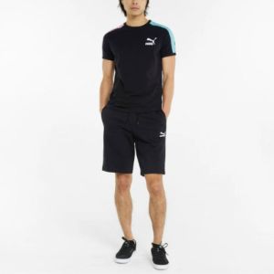Puma Classics Logo Shorts 'Black' 535332-01 sold by KicksCrew