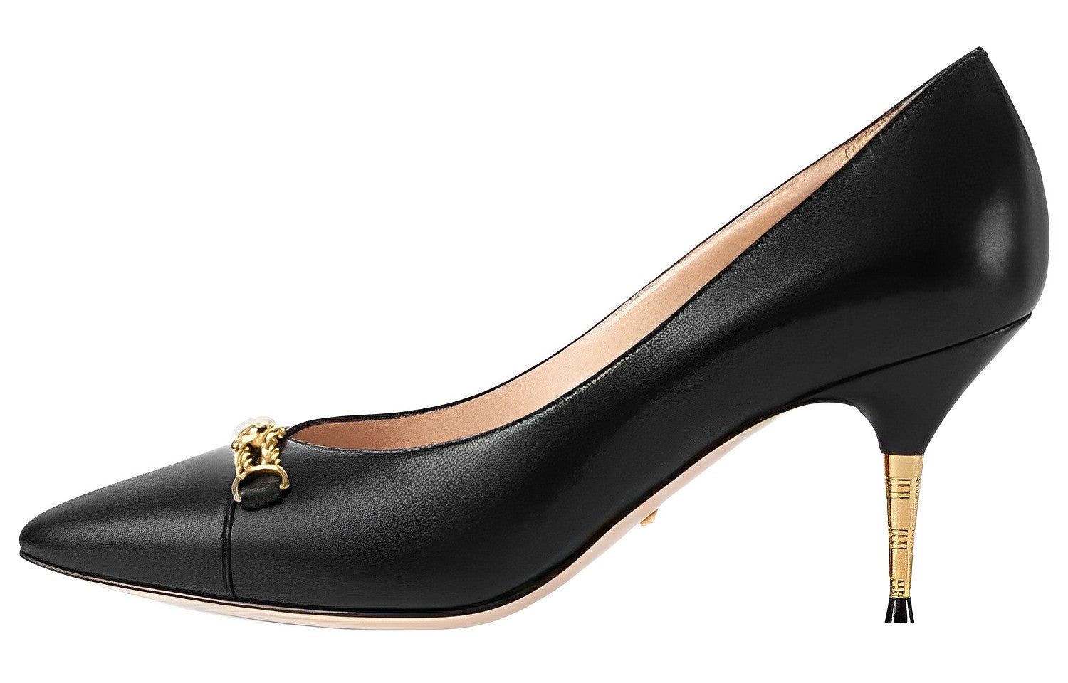 (WMNS) GUCCI Leather Pumps 'Black' 674858-C9D00-1000 sold by KicksCrew product image thumbnail 2