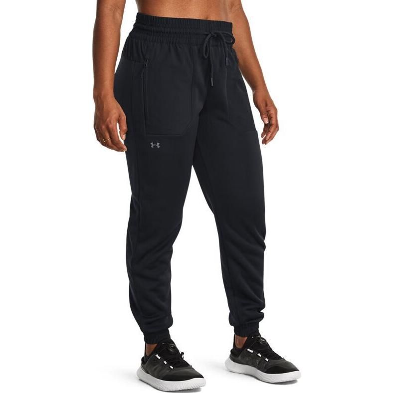 (WMNS) Under Armour Splendid Sweatpants 'Black' 1382286-001 sold by KicksCrew product image thumbnail 3