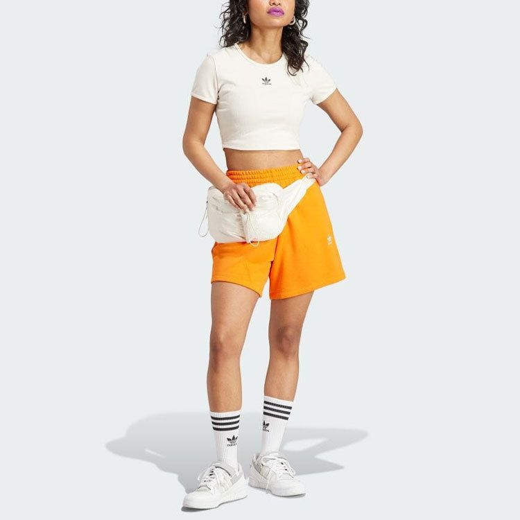 (WMNS) adidas originals Essentials Rib Tee 'White' IJ7804 sold by KicksCrew product image thumbnail 4