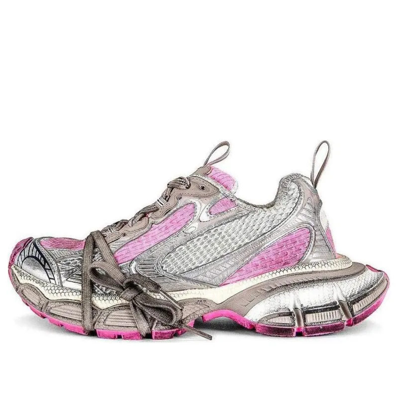 (WMNS) Balenciaga 3XL Sneakers 'White Grey and Pink Mesh and Polyurethane' 734731W3XL59050 sold by KicksCrew