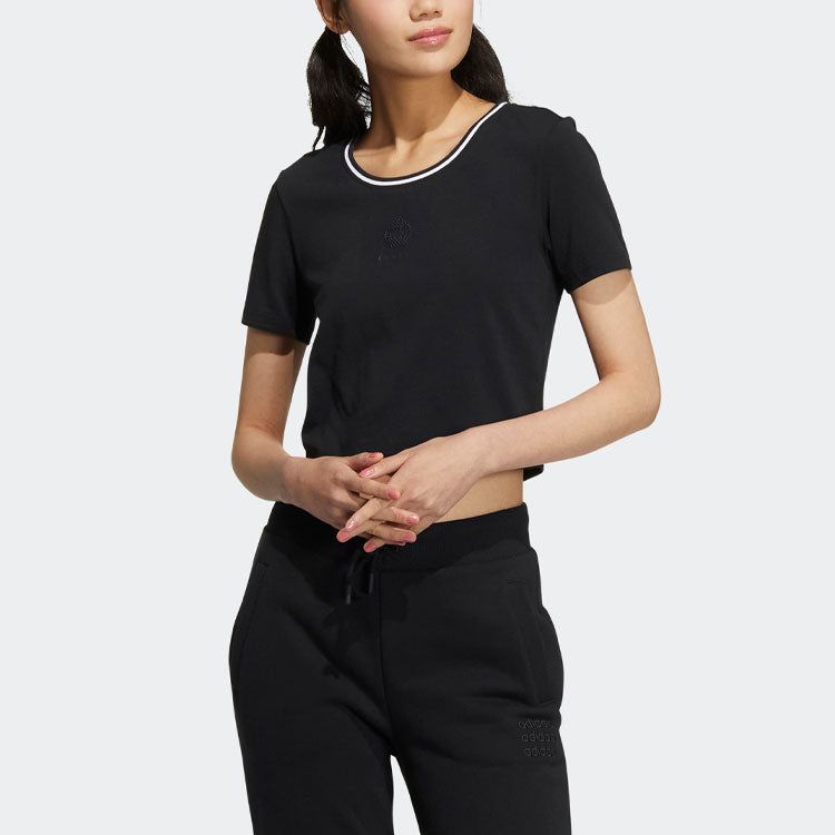 (WMNS) Adidas Neo Basketball T-Shirts 'Black' HM1987 sold by KicksCrew product image thumbnail 4