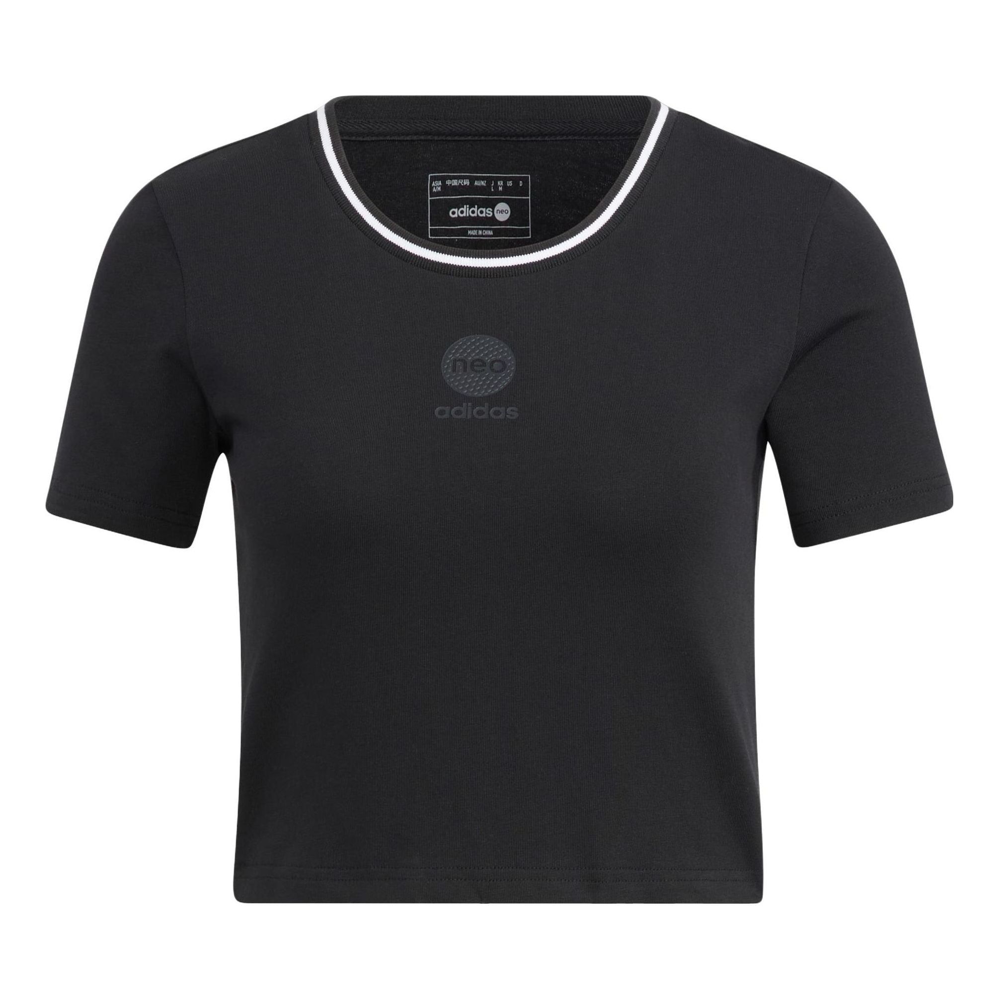 (WMNS) Adidas Neo Basketball T-Shirts 'Black' HM1987 sold by KicksCrew