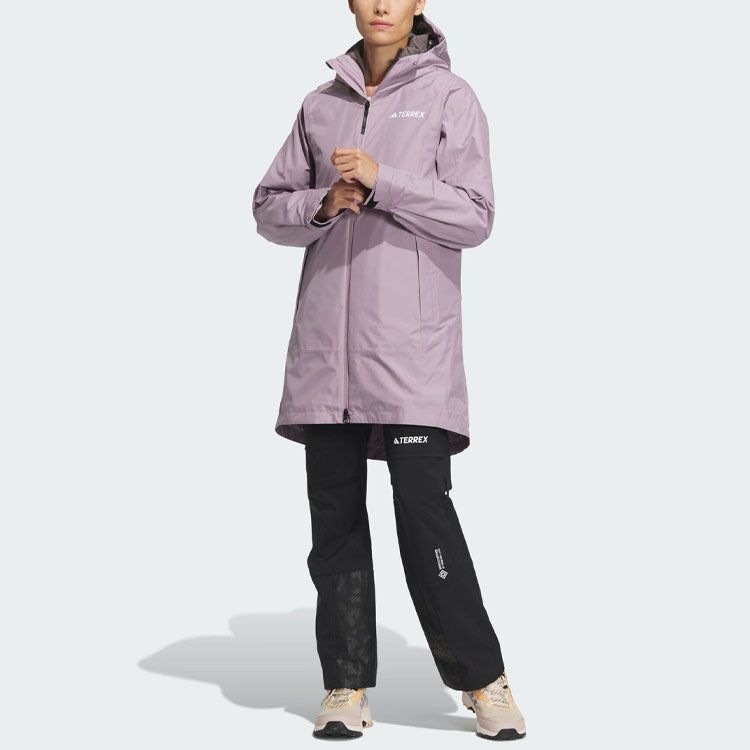 (WMNS) adidas Terrex 3-In-1 Rain.Rdy Super Inner Jacket 'Pink Brown' IP0728 sold by KicksCrew product image thumbnail 3