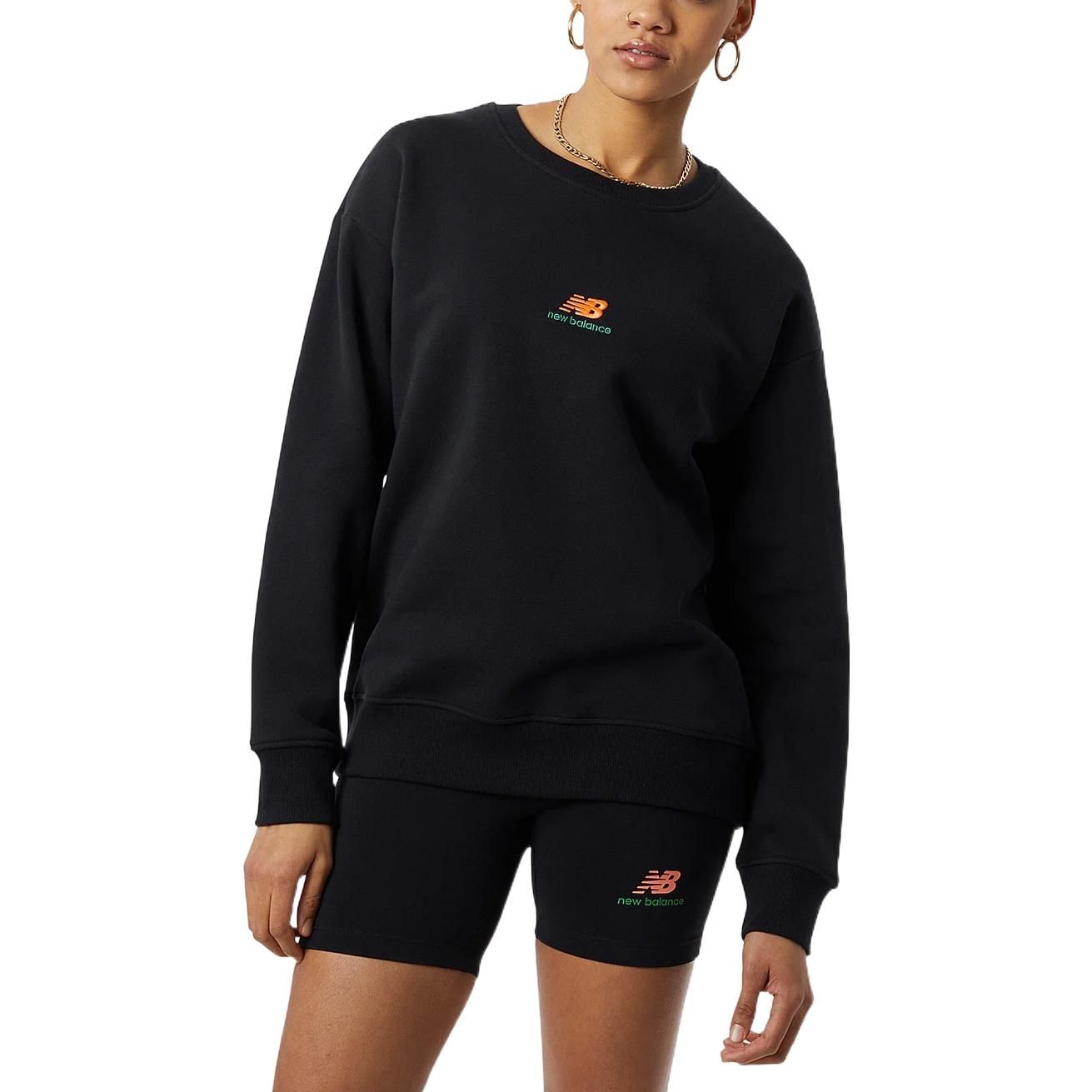 (WMNS) New Balance Athletics Kim Van Vuuren Crew Sweatshirt 'Black' WT23550-BK sold by KicksCrew