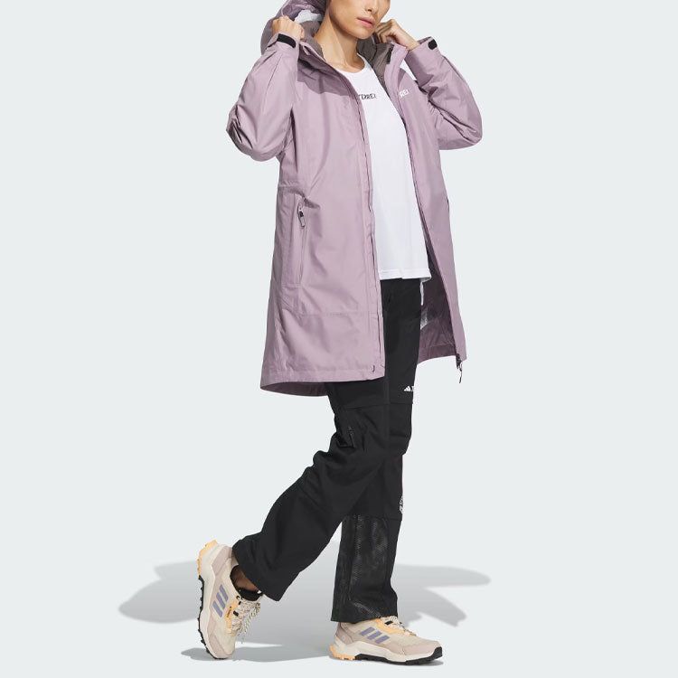 (WMNS) adidas Terrex 3-In-1 Rain.Rdy Super Inner Jacket 'Pink Brown' IP0728 sold by KicksCrew product image thumbnail 5