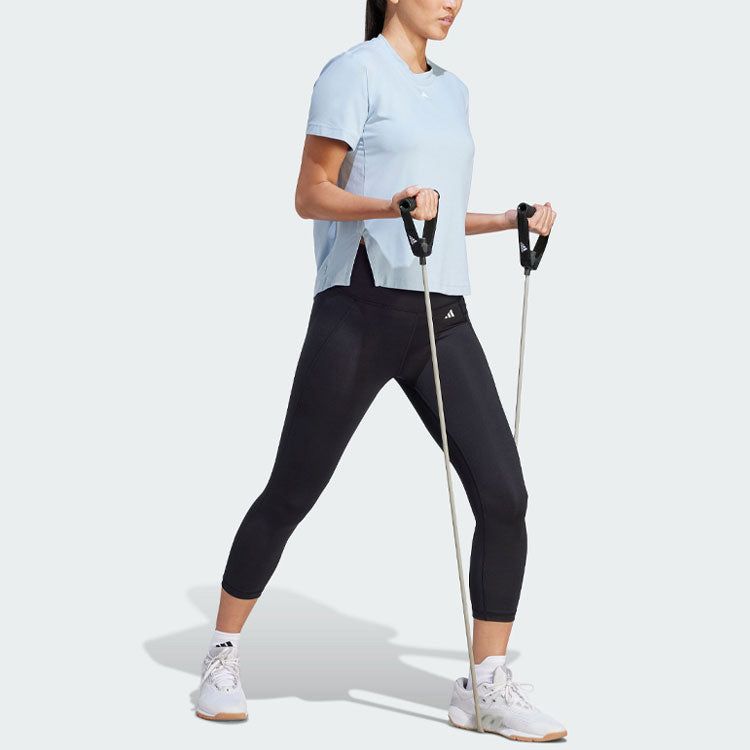 (WMNS) adidas Versatile Tee 'Blue' IL1366 sold by KicksCrew product image thumbnail 4