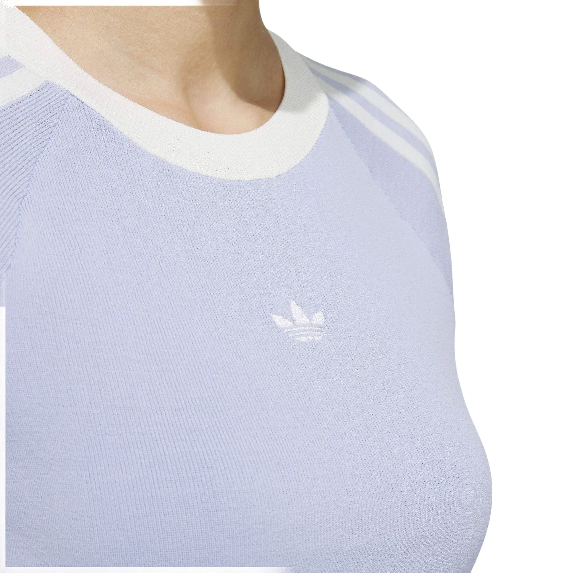 (WMNS) adidas originals Summer Knit T-Shirt 'Purple White' JI7050 sold by KicksCrew product image thumbnail 2