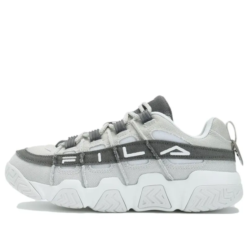 (WMNS) FILA Barricade Basketball Shoes 'Grey White' T12W333201FNQ sold by KicksCrew