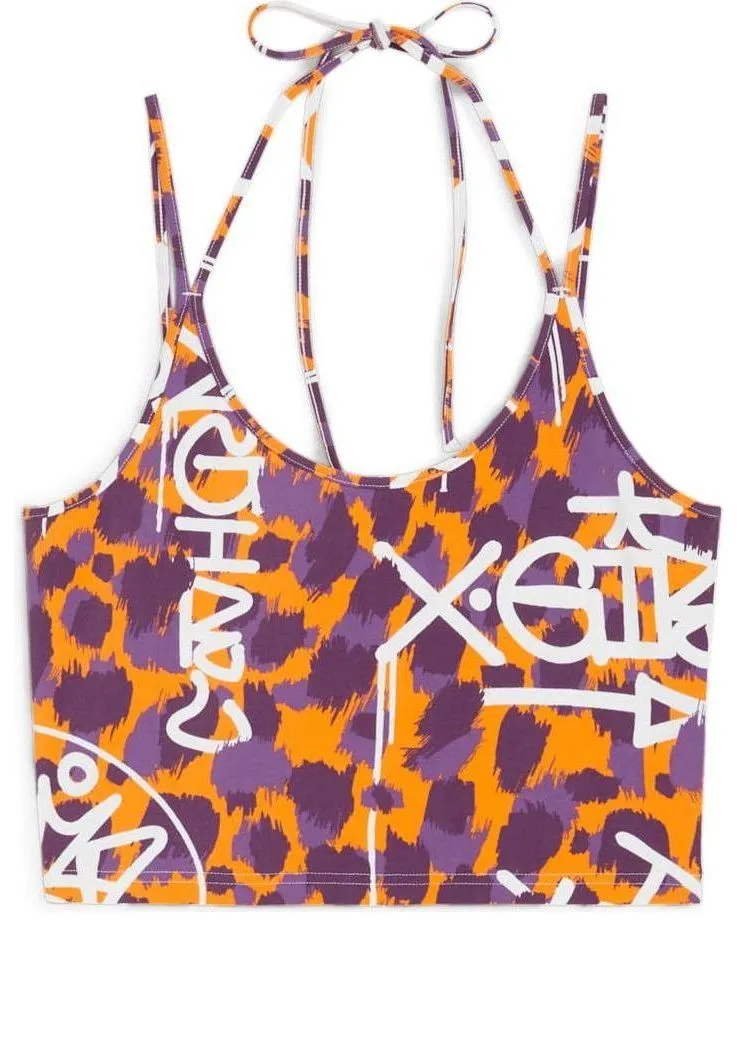 (WMNS) PUMA x X-girl Crop Top 'Orange Purple' 624722-46 sold by KicksCrew