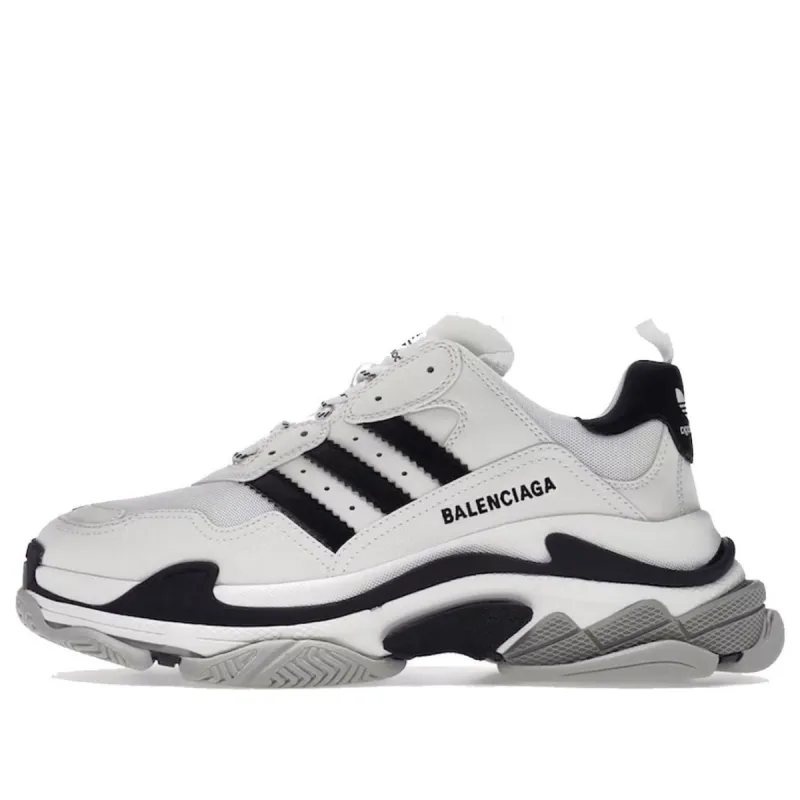 Balenciaga x adidas Triple S 'White Black' 712821W2ZB19112 sold by KicksCrew