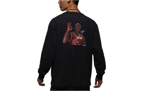 Air Jordan Flight MVP 85 Long-Sleeve T-Shirt 'Black' DV8429-010 sold by KicksCrew