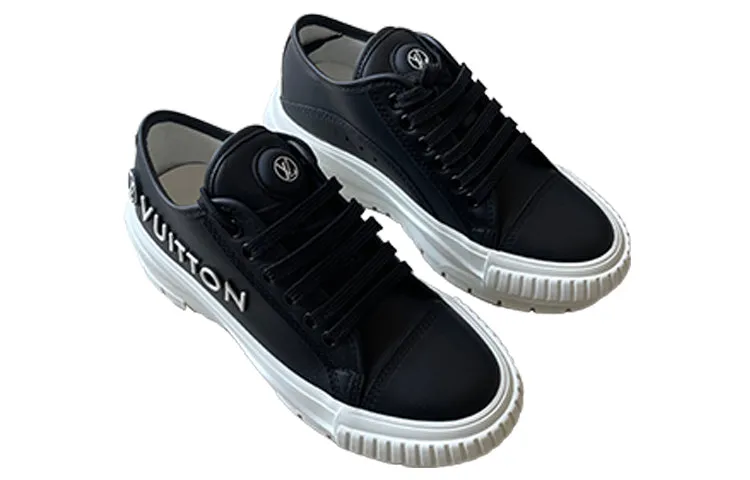 (WMNS) LOUIS VUITTON Squad Trainers 'Black' 1AADRM sold by KicksCrew product image thumbnail 3