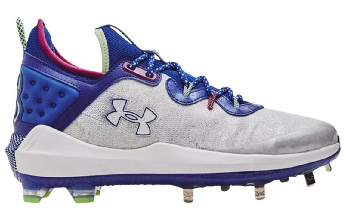 Under Armour Harper 8 Elite TPU Baseball Cleats 'White Royal' 3026588-104 sold by KicksCrew product image thumbnail 2