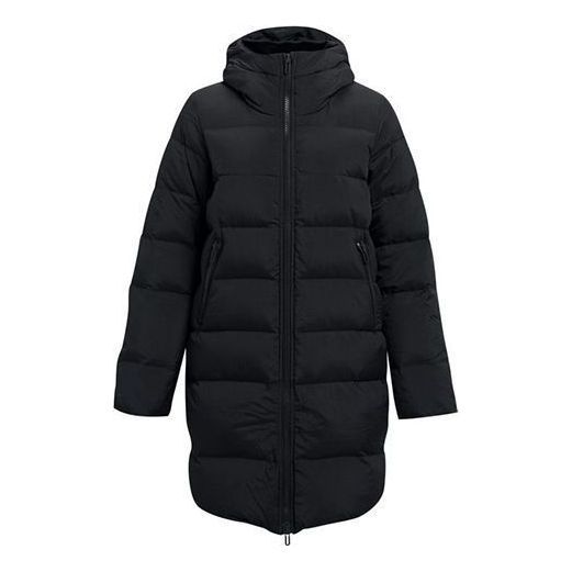 (WMNS) Under Armour ColdGear Infrared Long Down Jacket 'Black' 1364899-001 sold by KicksCrew