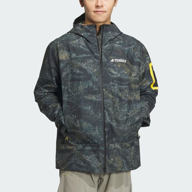 adidas National Geographic Allover Print RAIN.RDY Jacket 'Silver Pebble' IS9511 sold by KicksCrew product image thumbnail 3