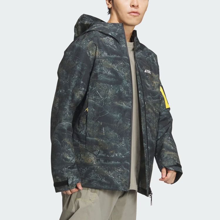adidas National Geographic Allover Print RAIN.RDY Jacket 'Silver Pebble' IS9511 sold by KicksCrew product image thumbnail 5