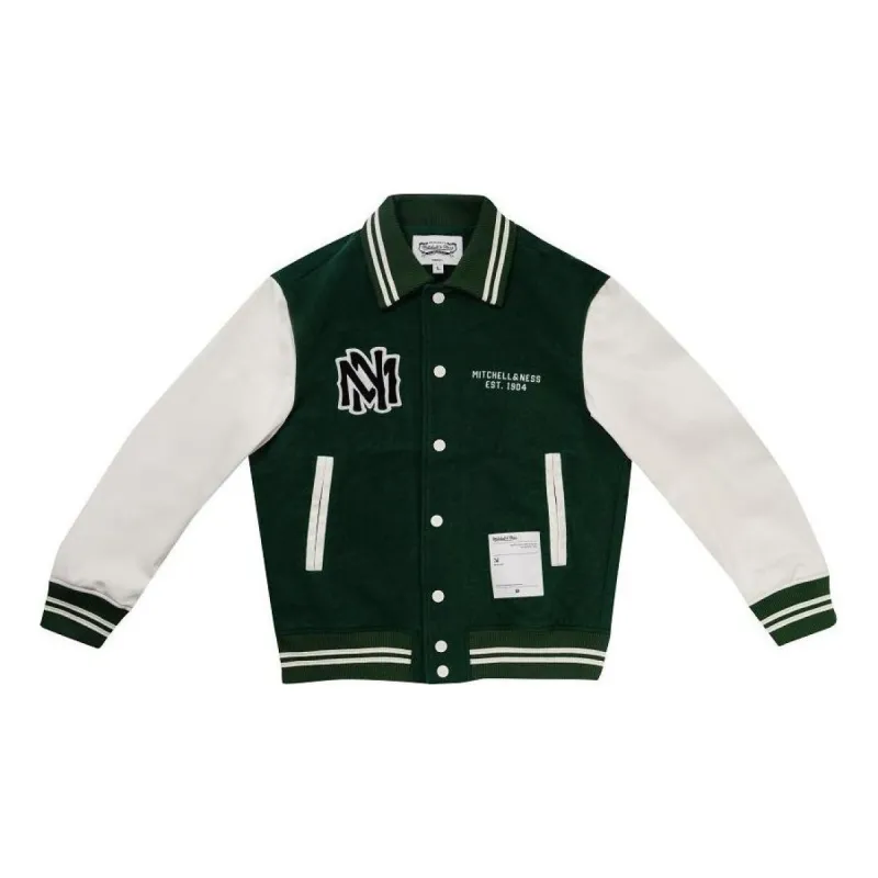 Mitchell & Ness Baseball Varsity Jacket 'Green' MNSYAWTOJT021-GRN sold by KicksCrew