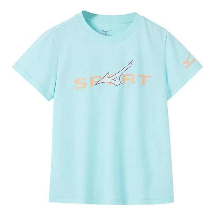(GS) Mizuno Casual T-shirt 'Blue' T1204 sold by KicksCrew