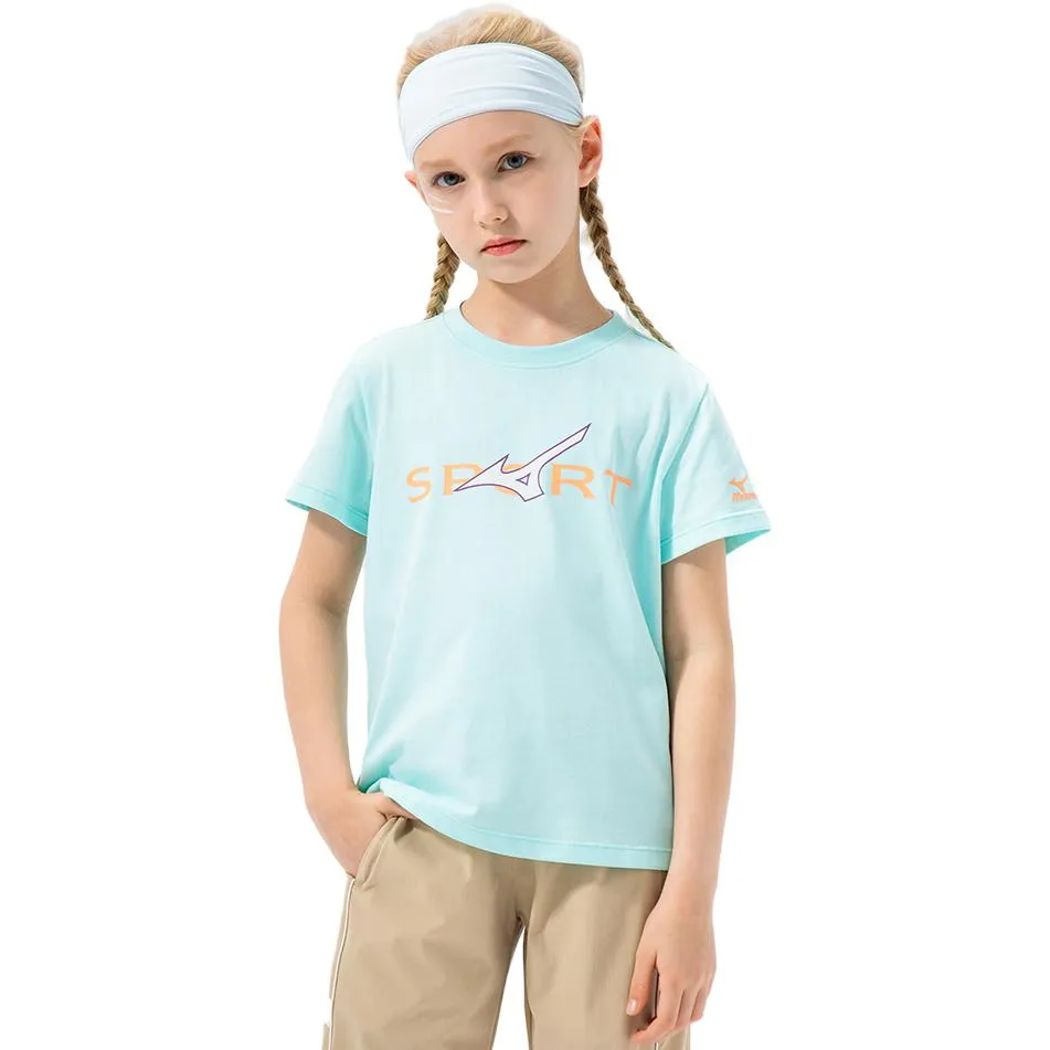 (GS) Mizuno Casual T-shirt 'Blue' T1204 sold by KicksCrew product image thumbnail 2