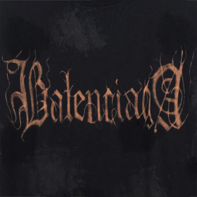 Balenciaga Heavy Metal Long Sleeve T-Shirt Oversized Fit 'Black Faded' 739783TOVE11055 sold by KicksCrew product image thumbnail 3