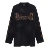 Balenciaga Heavy Metal Long Sleeve T-Shirt Oversized Fit 'Black Faded' 739783TOVE11055 sold by KicksCrew