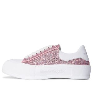 (WMNS) Alexander McQueen Glitter Deck Plimsoll 'Rose Pink' 676687W4RN35686 sold by KicksCrew