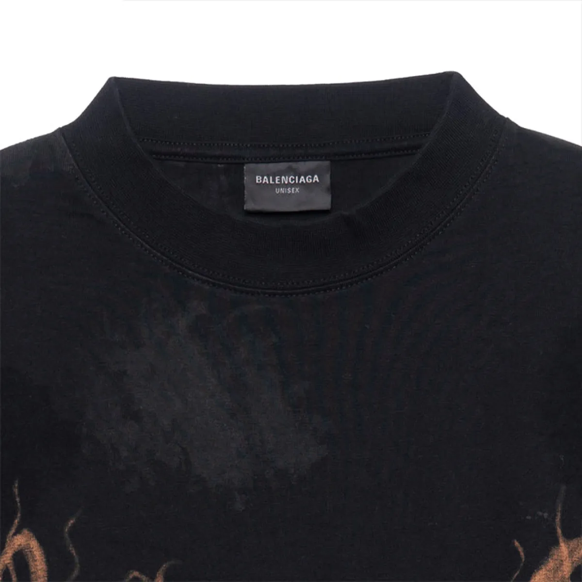 Balenciaga Heavy Metal Long Sleeve T-Shirt Oversized Fit 'Black