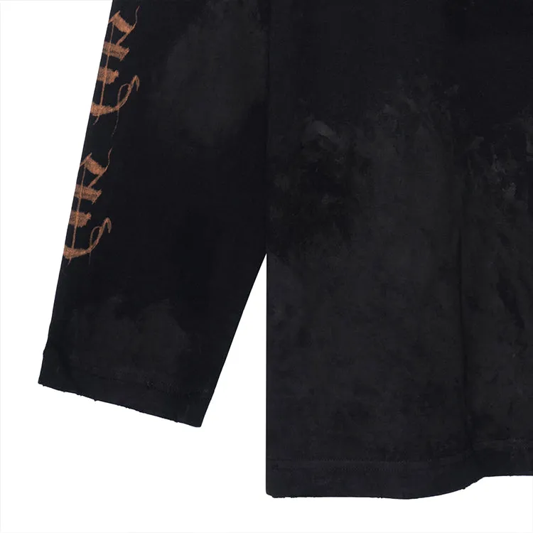 Balenciaga Heavy Metal Long Sleeve T-Shirt Oversized Fit 'Black Faded' 739783TOVE11055 sold by KicksCrew product image thumbnail 4