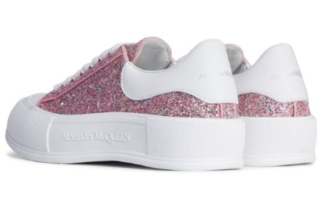 (WMNS) Alexander McQueen Glitter Deck Plimsoll 'Rose Pink' 676687W4RN35686 sold by KicksCrew