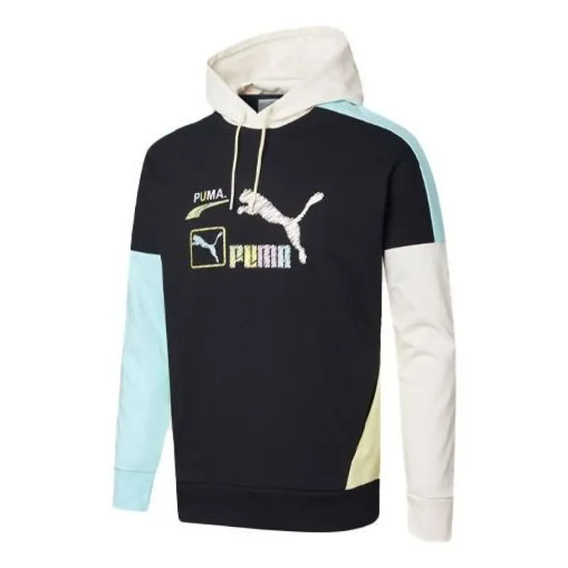 Puma Florid Logo Hoodie 'Black' 534005-01 sold by KicksCrew