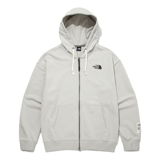 THE NORTH FACE FW21 Logo Full Zip Hooded Jacket 'Grey' NJ5JM52B sold by KicksCrew