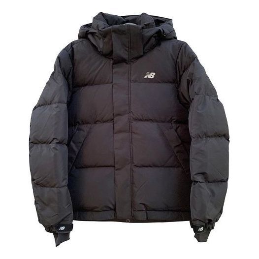 New Balance Windproof Warm Hooded Down Jacket 'Black' NPA4S061-BK sold by KicksCrew