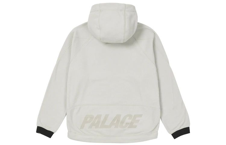 Palace FW21 Polar Fleece Asymmetric Jacket 'White' P21JK059 sold by KicksCrew product image thumbnail 2