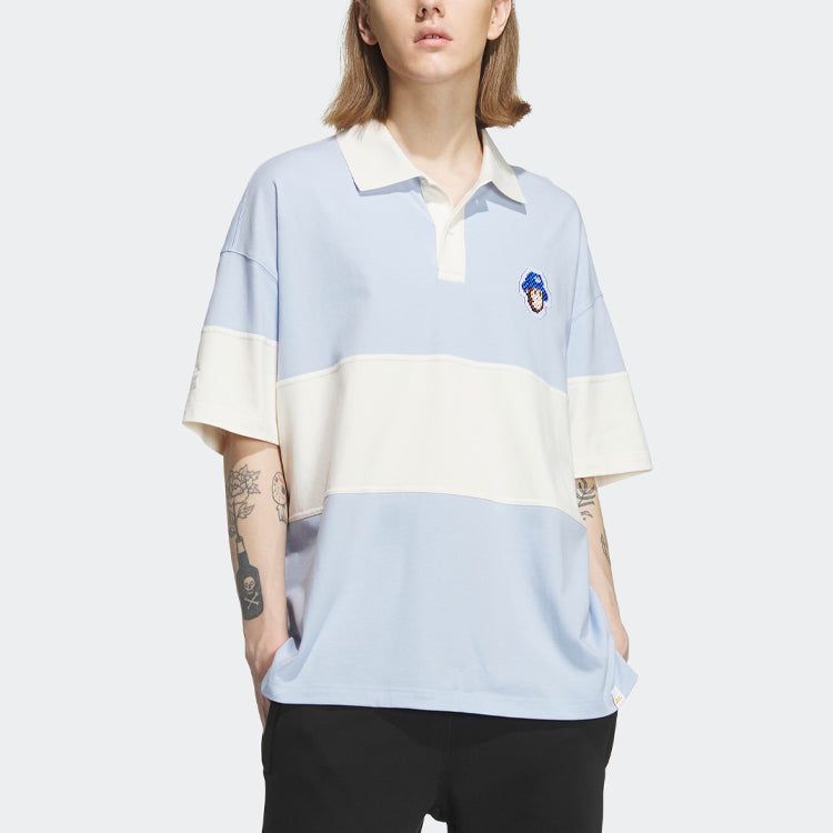 Tシャツ・カットソー adidas originals Monkey Kingdom Polo T-Shirt - WHITE Cheap Adidas Originals Monkey Kingdom Cartoon Logo Color