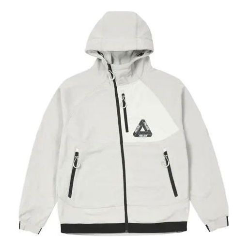 Palace FW21 Polar Fleece Asymmetric Jacket 'White' P21JK059 sold by KicksCrew