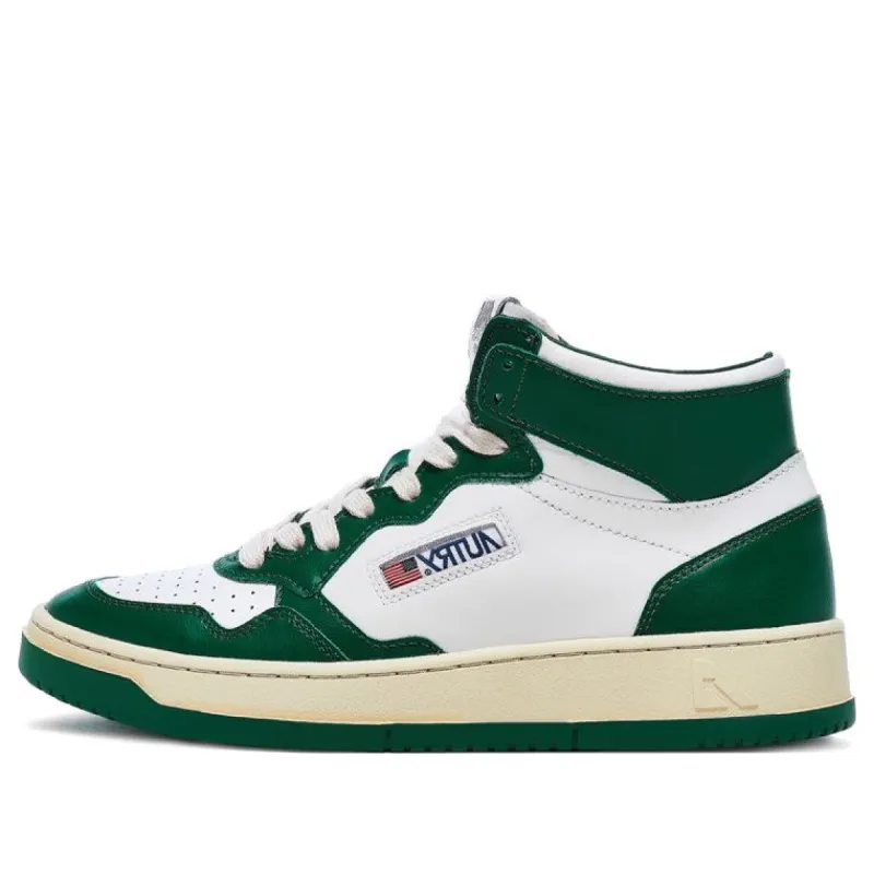AUTRY Medalist Mid Bicolor 'White Green' AUMM-WB11 sold by KicksCrew