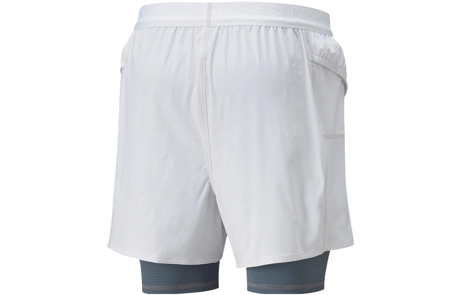 Puma X First Mile 5" 2-In-1 Running Shorts 'White' 521408-72 sold by KicksCrew product image thumbnail 2