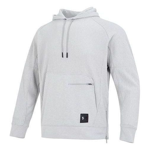 Under Armour Ottoman Fleece Hoodie 'Light Grey' 1373878-558 sold by KicksCrew
