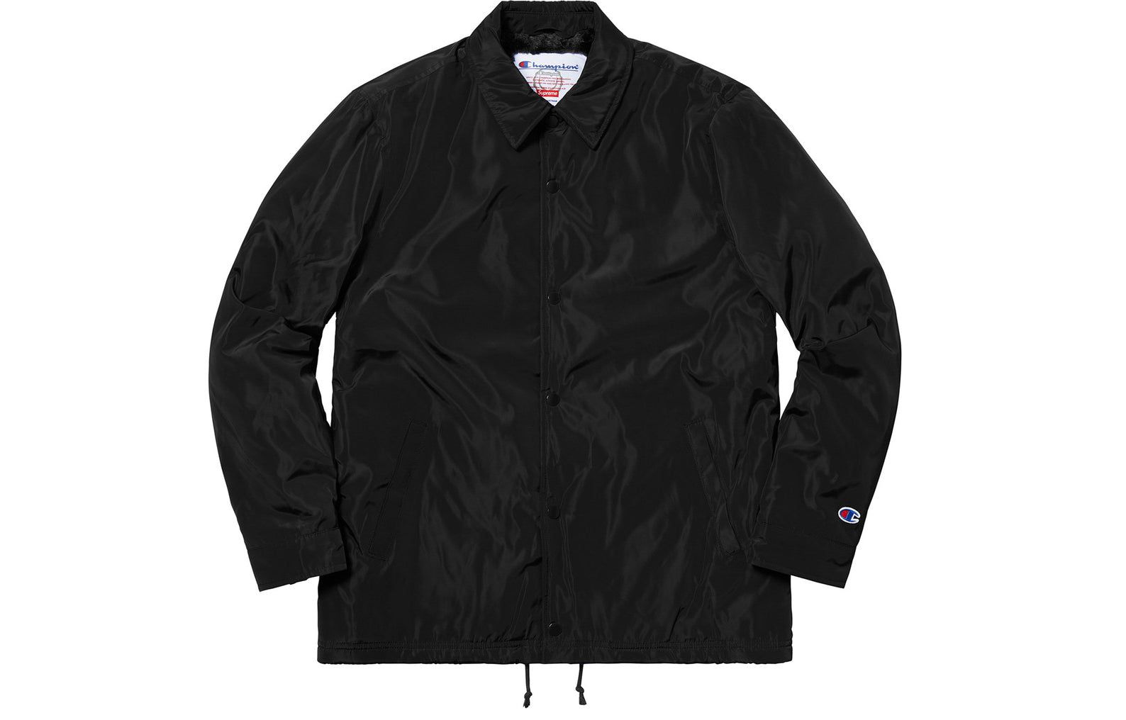 Supreme FW18 Champion Label Coaches Jacket 'Black' SUP-FW18-365 sold by KicksCrew product image thumbnail 2