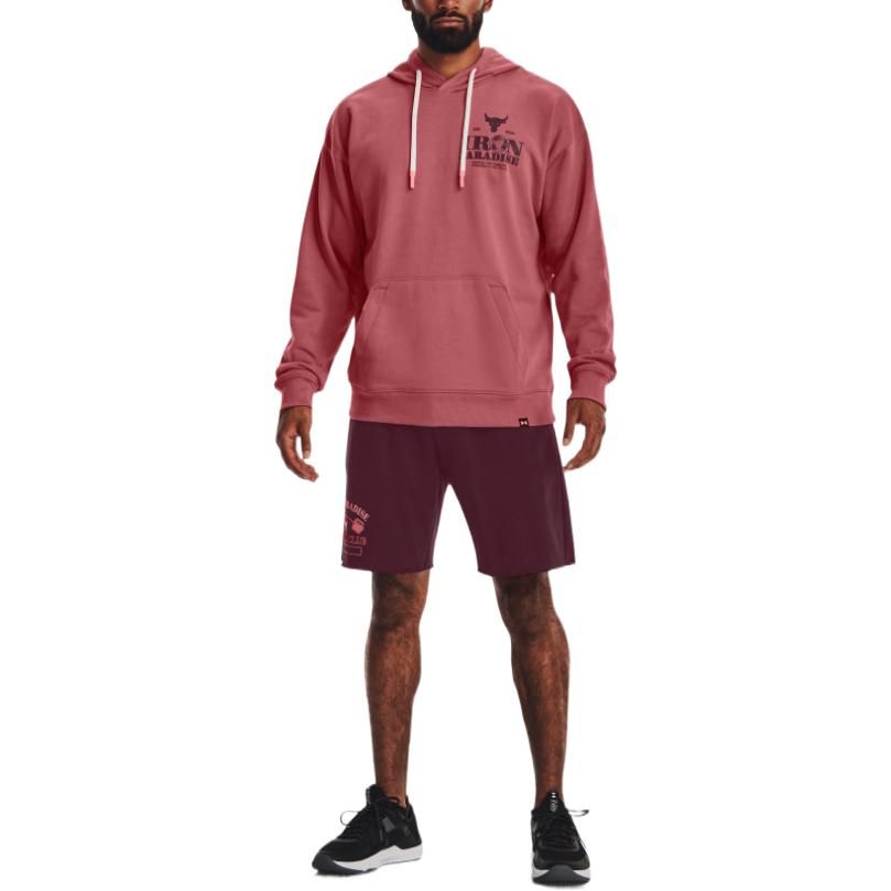 Under Armour Project Rock Iron Paradise Heavyweight Terry Hoodie 'Beta Red' 1373562-600 sold by KicksCrew product image thumbnail 3