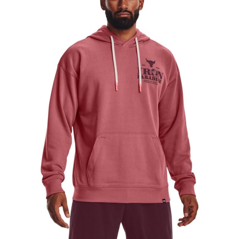 Under Armour Project Rock Iron Paradise Heavyweight Terry Hoodie 'Beta Red' 1373562-600 sold by KicksCrew product image thumbnail 4