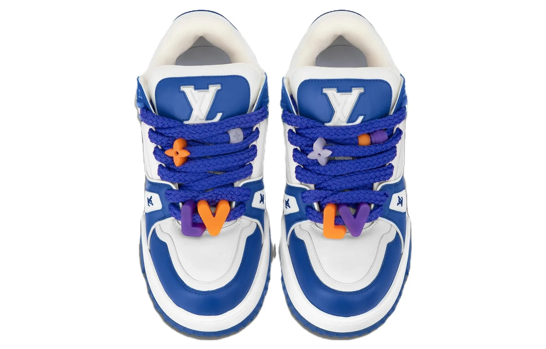 LOUIS VUITTON LV Trainer Maxi Sneakers 'Blue' 1ABZPW sold by KicksCrew product image thumbnail 3