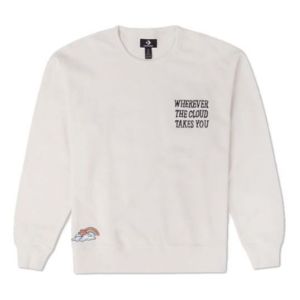 Converse Logo Crewneck 'White' 10025828-A01 sold by KicksCrew