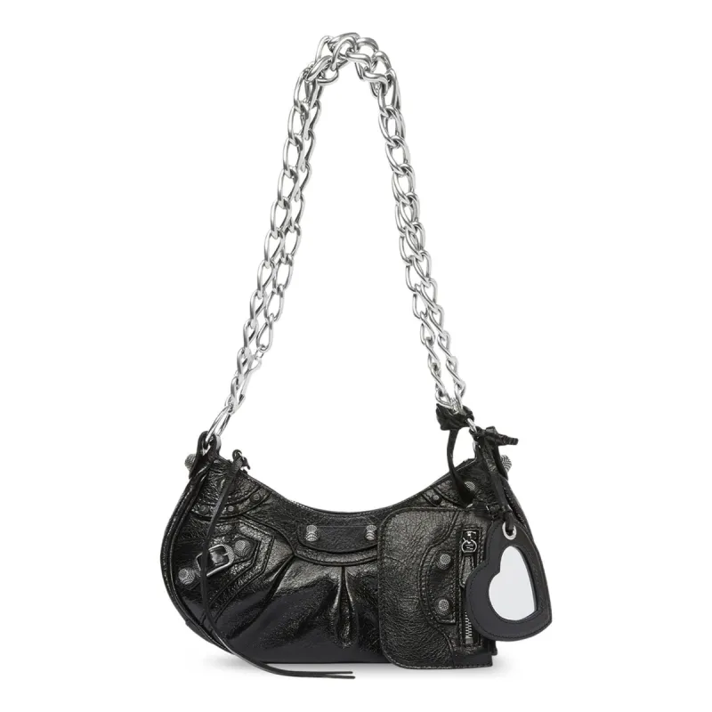 (WMNS) Balenciaga Le Cagole Xs Shoulder Bag With Chain 'Black' 7128131VG9Y1000 sold by KicksCrew
