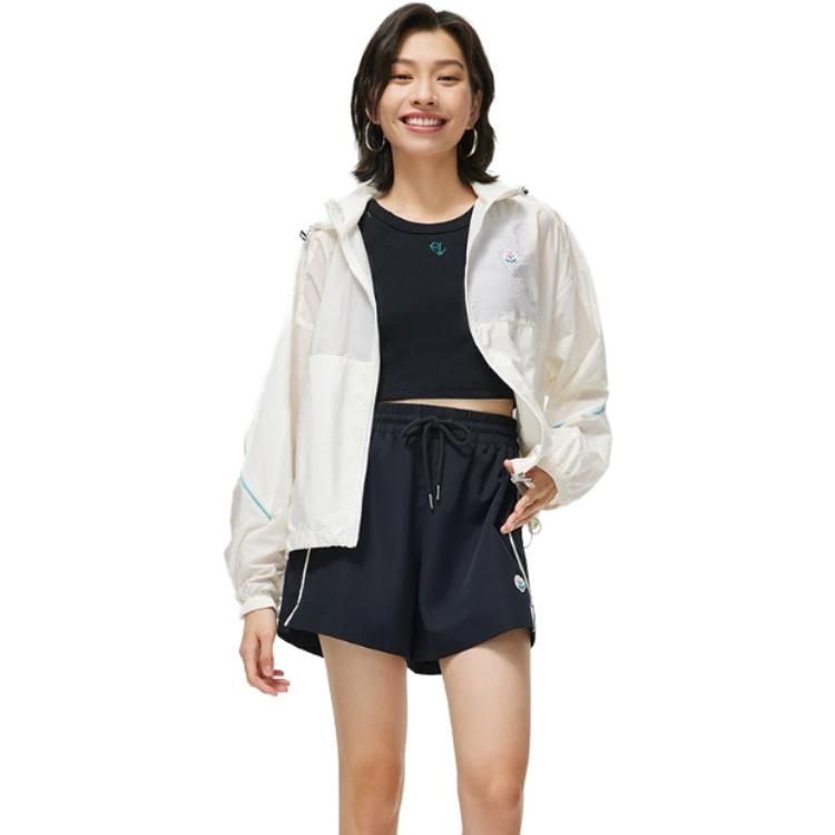 (WMNS) Li-Ning Athletics Sportswear Jacket 'White' AFDT434-6 sold by KicksCrew product image thumbnail 3